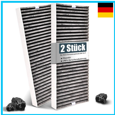 Aktivkohlefilter Miele DKF 35-P 2 Stück 313x1