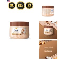 Exfoliating Body Scrub Brown Sugar Coconut Butter Moisturizing Cream