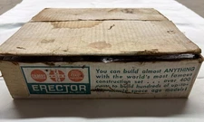 Gilbert Erector Set No 10120 Lot Motor Panels Wheels Hardware Vintage Mixed Part