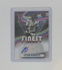 2025 Topps Finest Football Luther Burden III Bears Rookie Finest Auto #RFA-LB
