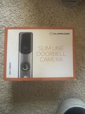 Alarm.com ADC-VDB105 Slim Line Doorbell Camera - New-Open Box Satin Nickel 
