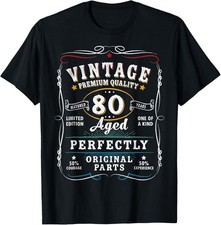 80 Year Old Gifts Limited Edition Men Vintage 80th Birthday T-Shirt