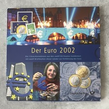 Deutsche Post Numisblatt/Album &bdquo;Der Euro 2002&ldquo; 12x 1&euro; M&uuml;nzen & Briefmarken