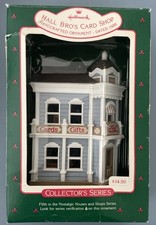 1988 Hallmark Nostalgic Houses and Shops Series Hall Bro's Card Shop Ornament 5