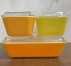 Vintage Pyrex CITRUS Refrigerator Dish Set - 8 Piece Complete
