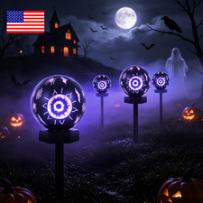Solar Halloween Lights 1Ps , Halloween Decorations Outdoor, IP65 Waterproof     