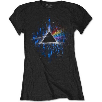 Ladies Pink Floyd Dark Side of the Moon Splat1 lizenziert T-Shirt Damen