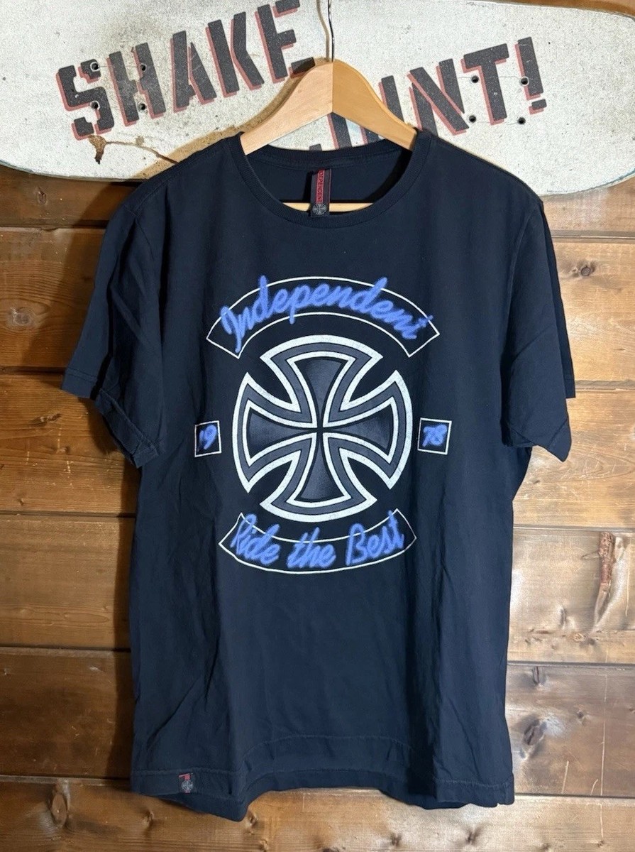 スケートボード Rare Independent T-shirt vintage Rare Independent Trucks Skateboarding Iron Cross Graphic T shirt