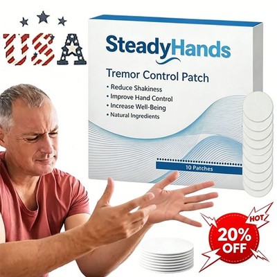 Steadyhands Tremor Control Patch, Steady Hands Control Patch - Hand Stabilizer