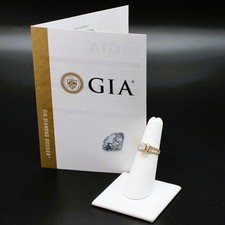 GIA 1.28CT D VS1 NATURAL DIAMOND CERTIFIED ENGAGEMENT RING 14k YG WEDDING BAND 