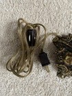 Vintage Crystal Ornate Brass Table Lamp 9” Tall Width - 5.5 Base 3.5 Top — photo 9