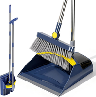 Masthome Besen Mit Stiel, Besen Und Kehrschaufel Set, 120Cm Aufrecht Kehrschaufe