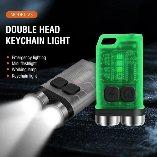 BORUiT V3 Mini Pocket LED Flashlight Magnetic USB Rechargeable Torch Work Lamps - Picture 25 of 32