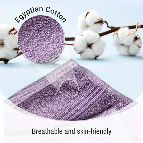 600 GSM Egyptian Cotton Highly Absorbent Solid 9-Piece Ultra Soft Towel Set - Picture 82 of 132