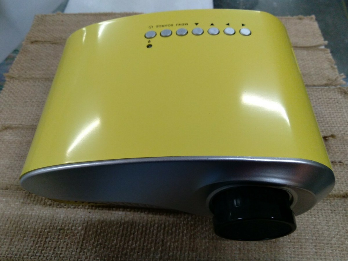 Favi Kids Mini Projector LED Model RIOHD-LED-K1-BL HDMI VGA Yellow