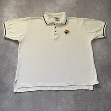 Vintage 90s USF Bulls Polo Shirt Size L University South Florida Embroidered