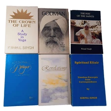 Lot of 6 Kirpal Singh Spiritual Master PB Radha Soami Crown of Life, Godman TPB