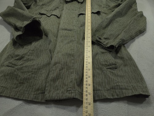 Vintage East German Jacket 44 Medium Army Drop Shirt Military Rain Coat Camo - Picture 5 of 10
