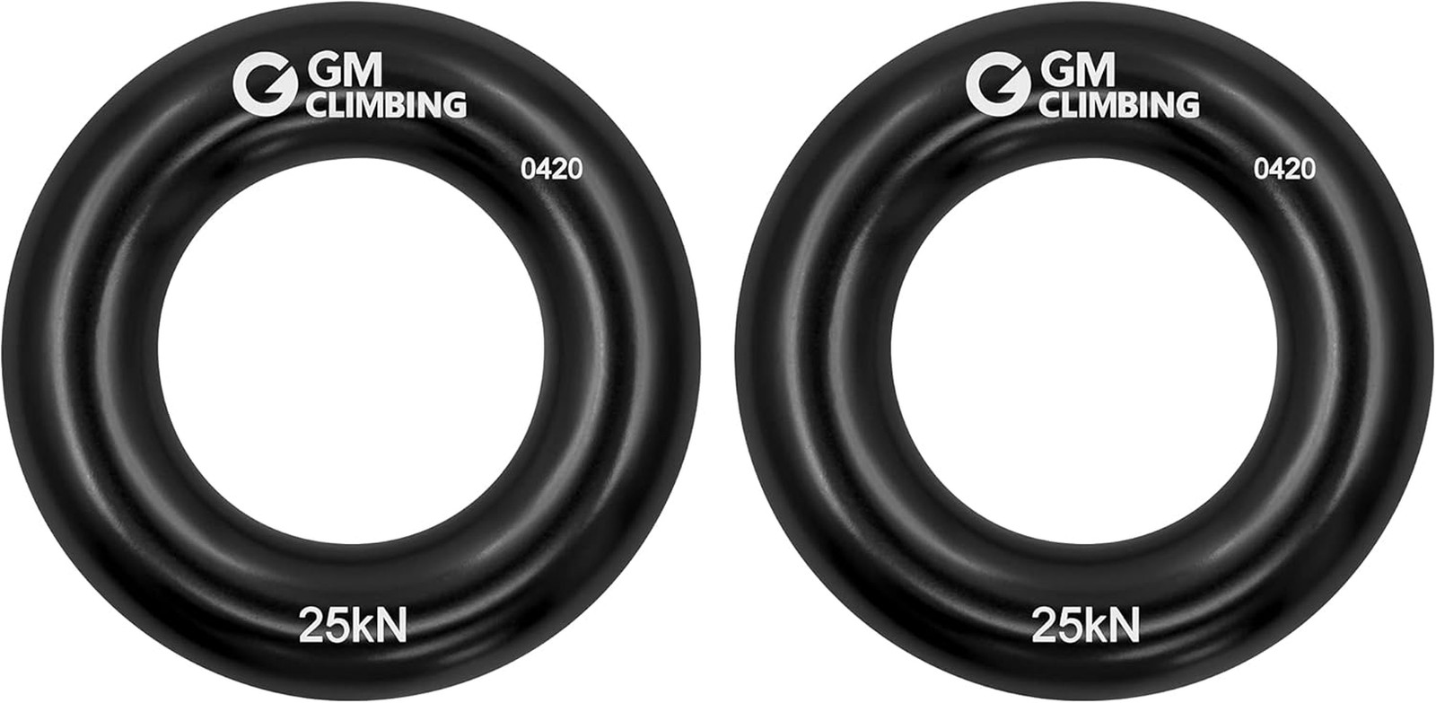 Rappel Ring 25Kn for Rock Climbing Arborist Rescue Slackline Hammock 2 Pack