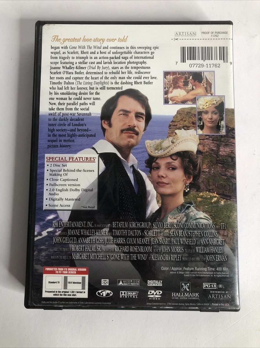 Scarlett (DVD, Fullscreen 2 Disc Set 2001) 1994 Film - Timothy