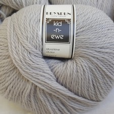 10 Skeins Kid-N-Ewe 50 Kid Mohair  50 Wool Yarn 120 Yds ea 50 Gr Light Gray