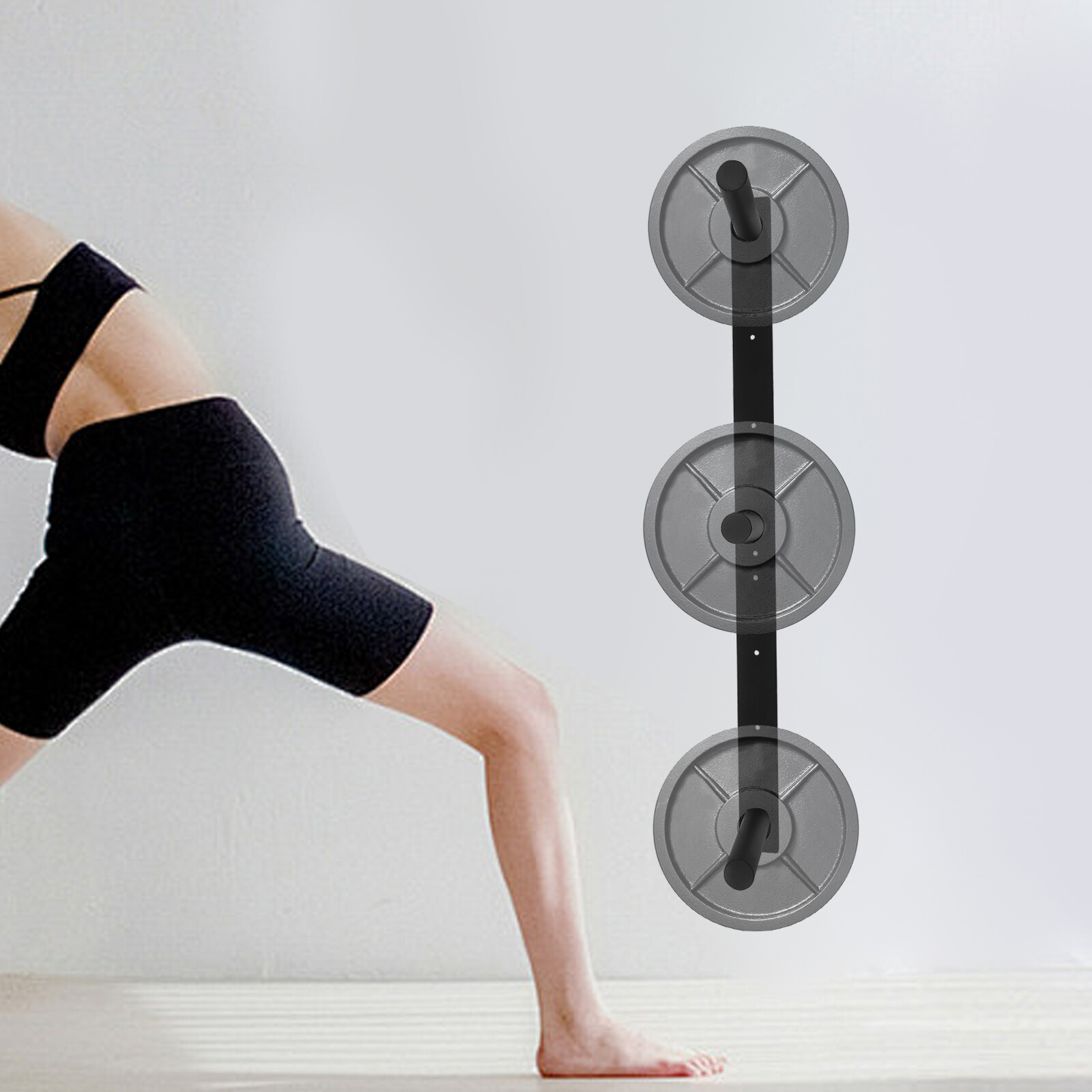 Weight Plate Storage Rack, Wall Mounted Holder, Bumper for Home Gym for 1.89"