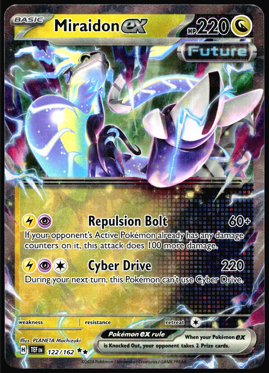 Miraidon ex Temporal Forces #122/162 Double Rare Pokemon Card R2