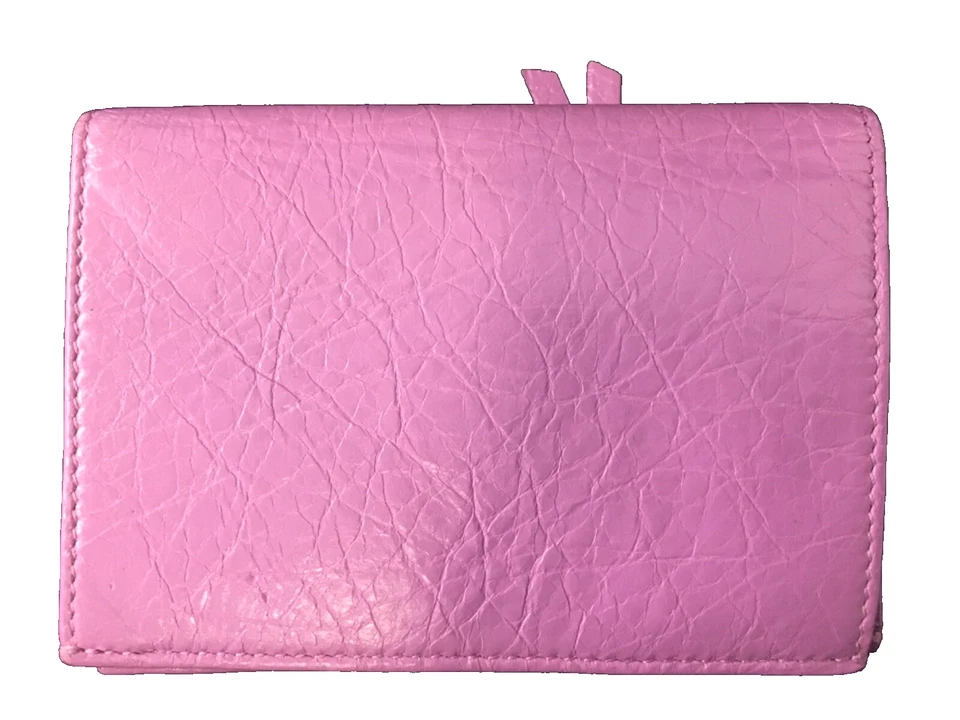 BALENCIAGA Nueva Neo Clásica Mini Cartera de Cuero Lavanda/Rosa Foto 2 de 4