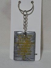 Handmade Resin Keyring, Father's Day, Rectangle, Split Ring