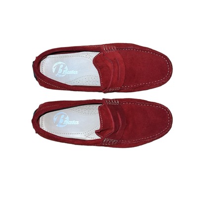 Bata Men’s Red Suede Driving Loafers Size 8 Leather Slip On Casual Shoes Bata Men main image 3