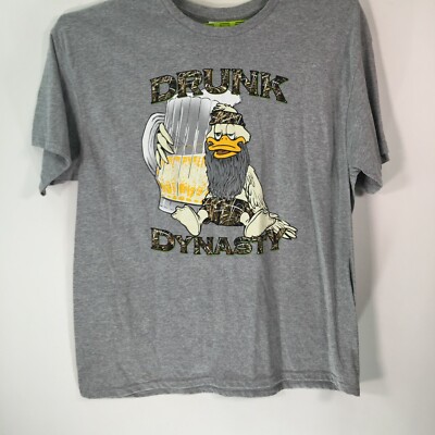 Drunk Dynasty Shirt Adult XXL Gray Graphic Delta Pro Weight