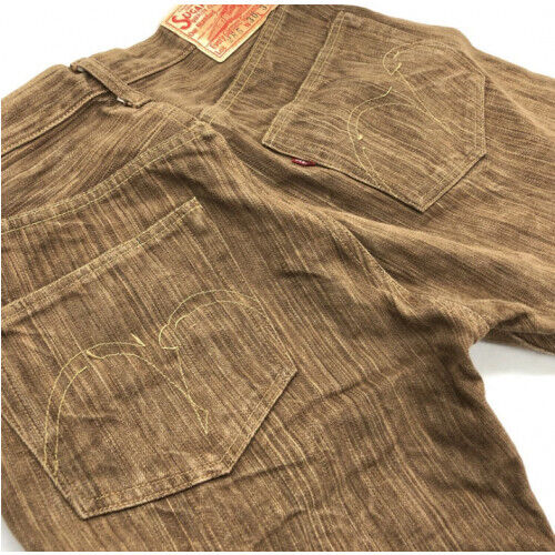 SUGAR CANE DENIM PANTS Lot.285 Size: W30 L34 Brown SC40285 SUGAR CANE DENIM PANTS Lot.285 Size: W30 L34 Brown SC40285