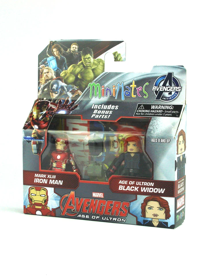 Marvel Minimates Mark XLIII Iron Man y Black Widow Avengers Ultron Serie TRU Foto 3 de 4
