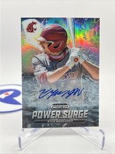 2021 Panini Prizm Draft Picks Kyle Manzardo RC Power Surge Silver Auto #PS-KM