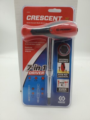 Crescent CMBD1 Quick Convert T-Handle Multi-Bit Driver