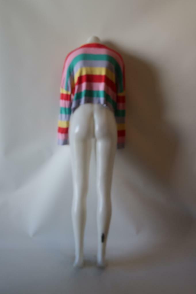 WOMENS HONEY PUNCH MULTI-COLORED STRIPED SWEATER … - image 6