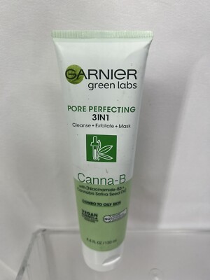 Garnier Canna-B Pore Perfecting 3-In-1 Cleanser Exfoliator Mask 4.4oz COMBINESHI