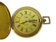 Colibri Pocket Watch Quartz 43.3 mm Covered Case no crystal engraved not running
