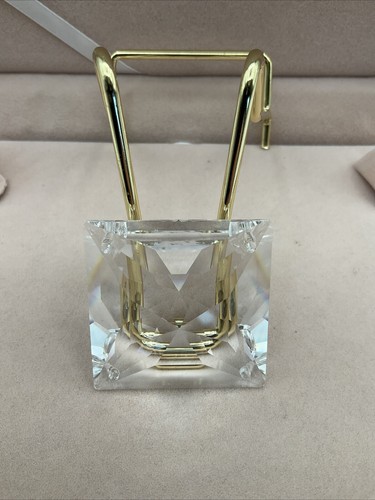 Swarovski Strass Crystal: 8029 Series Square Stone 4-hole 40mm - Clear & Etched - Picture 3 of 6