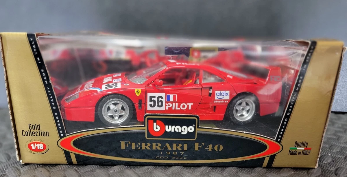 Ferrari F40 1987 Red Rosso Corsa 1/18 Bburago 3032