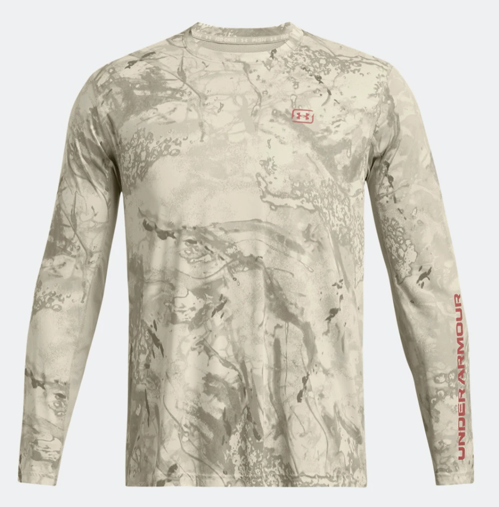 Under Armour Men's UA Fish Pro Camo Long Sleeve 1383573 289 Khaki/Red NWT
Opens in a new window or t