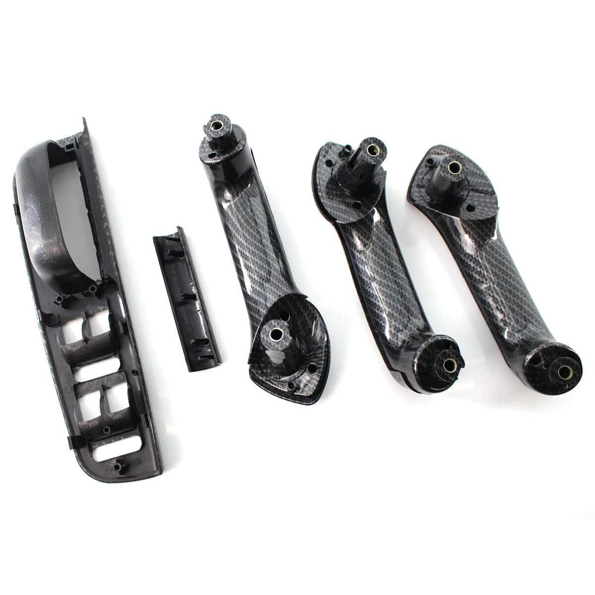 Interior Door Grab Handle Cover Carbon Fiber Set For VW Jetta Golf MK4