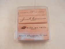 STAMPIN' UP "NEW" SET OF 4 STAMPS 2003 - SIMPLE SAYINGS II
