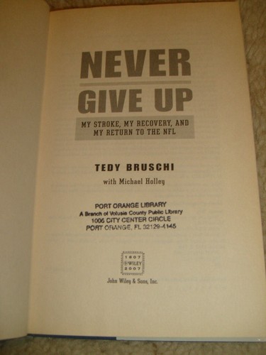 Never Give Up by Tedy Brusci - 2007 library book - Picture 4 of 5