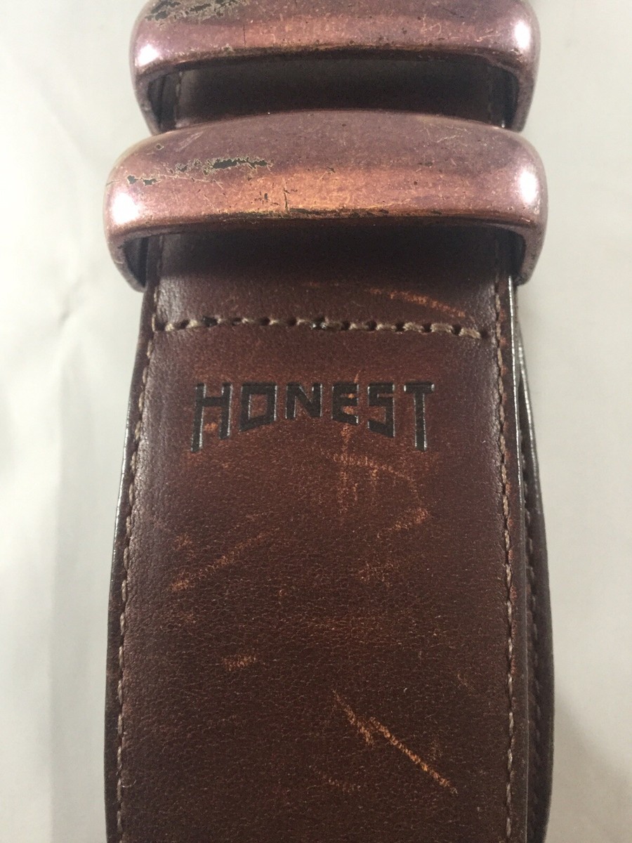 Vintage Honest Brown Leather Women’s 34” Belt Vintage Brown Leather Belt for Women (34 Inch) - Etsy main image 2