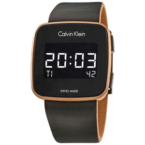 calvin klein future digital black dial watch