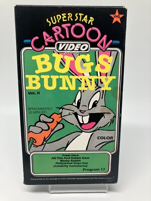 Bugs Bunny Super Star Cartoon Video Vol II Program 17 VHS Tape | eBay