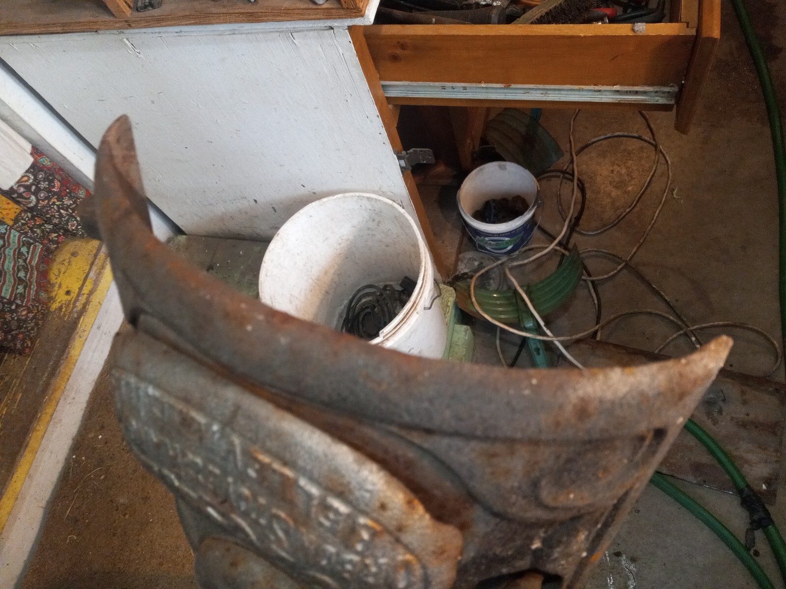 Antique Cast Iron Noxall Orbon Stove u0026amp; Range Co. Potbelly Parlor Wood  Stove Door | eBay