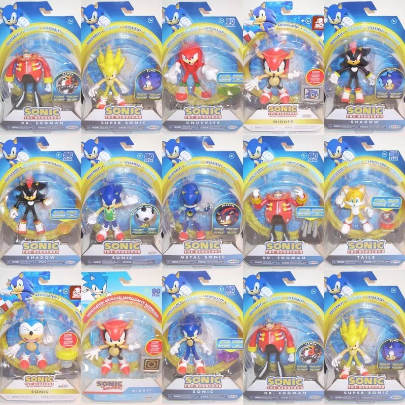 Coleção Completa c/ 9 Mini Figuras Sonic The Hedgehog - Just Toys