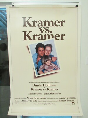 Vintage 1979 ''Kramer vs. Kramer'' Movie Art Poster 40 x 60 **RARE**(Pg64E)